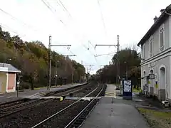 Les voies en direction de Brive-la-Gaillarde.