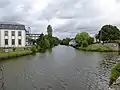 Le Blavet à Pontivy (pointe sud de l'île des Récollets).