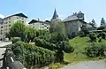 Le bourg d'Ugine ancien (à droite) et nouveau (à gauche)