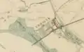 Le château de Vérigny sur une carte de 1868 (AD 28, 4Fi 245)