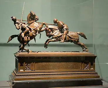 Le Combat du duc de Clarence, Émilien de Nieuwerkerke, 1839, bronze.