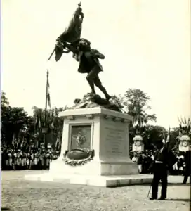 Le Gymnaste de la Victoire, inauguration du monument à Nancy, le 8 juin 1919.