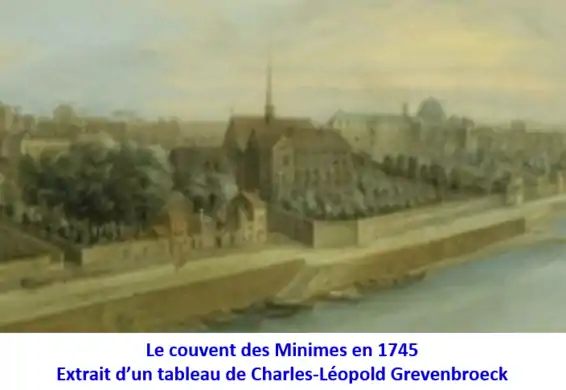 Le couvent des Minimes de Passy en 1745.