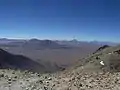 Le désert d'Atacama depuis le sommet du Licancabur.