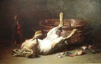 Le Lièvre et le chaudron, 1886.