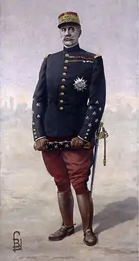 Portrait du maréchal Foch vers 1920.