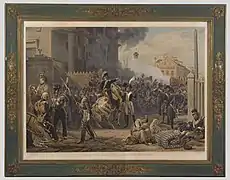 Le maréchal Monsey à la barrière de Clichy, d'après Horace Vernet, musée Carnavalet.