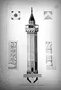 Le minaret de la mosquée Sidi Lakhdar 1846 (Architecture) par Amable Ravoisié.
