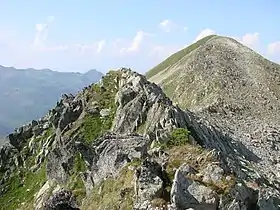 Vue du mont Bellachat depuis le mont de la Perrière.