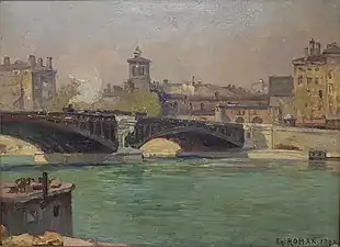 Le pont en 1892, par Ernest Roman.