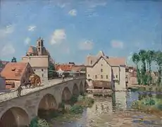 Alfred Sisley, Le pont de Moret (1893).
