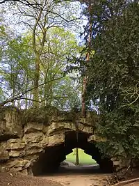 Le Pont du Diable du Parc de Woluwe, Belgique.