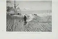  Cliché de Louis Gain pris pendant la seconde expédition Charcot dans l'Antarctique. Hivernage à l'île Pétermann