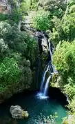 La cascade du Saut du Capelan en 2008, à La Motte.