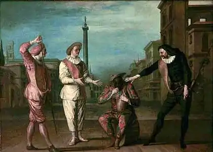 Le tombeau de Maître André, Claude Gillot (c. 1717).