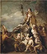 Le triomphe de Bacchus, Charles de la Fosse, 1701. Musée du Louvre.