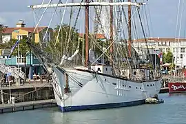 La Goélette à hunier Marité lors de son escale à La Rochelle en mai 2015.