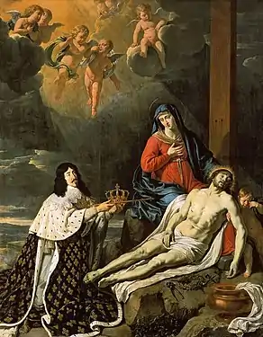 Le Vœu de Louis XIII, par Philippe de Champaigne (1638), Caen, musée des Beaux-Arts.