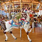 Cheval du carrousel de Woodside Amusement Park