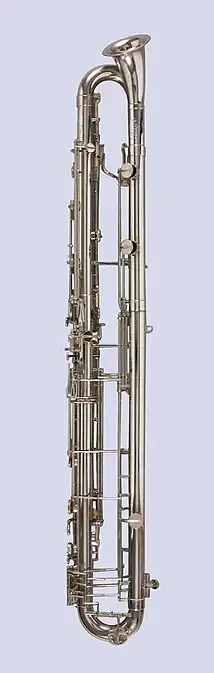 Clarinette contrebasse Leblanc 340 "Paperclip" descendant à l'ut grave, 1983.