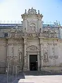 Façade nord de la cathédrale de Lecce (duomo).