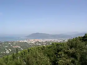 Vue de la ville de Leucade.