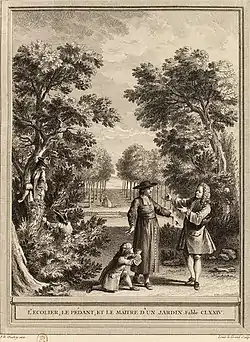Image illustrative de l’article L'Écolier, le Pédant et le Maître d'un jardin