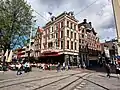 Vue de la Leidsestraat depuis la Leidseplein.