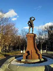 Statue de Leif Erikson à Boston.