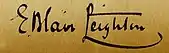 signature de Lord  Frederic Leighton