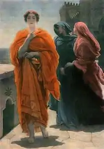 Hélène sur les remparts de Troie : un thème populaire dans l'art de la fin du XIXe siècle - ici une représentation de Frederic Leighton.