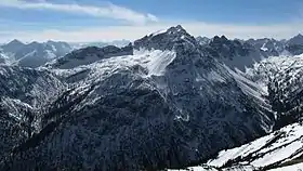 Vue de la Leilachspitze depuis le Litnisschrofen.