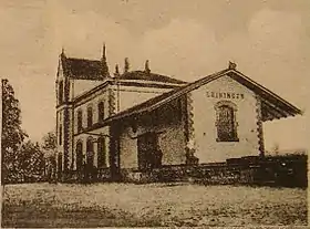 La gare en 1917.
