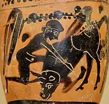 Héraclès et le taureau de Crète,Groupe de Haimon.Collection Durand