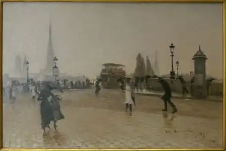 Le Pont Corneille à Rouen, temps de pluie (1891), musée des beaux-arts de Rouen.