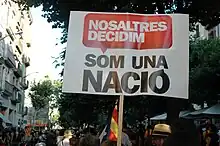 Slogan de la manifestation