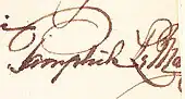 Signature de Pamphile Le May