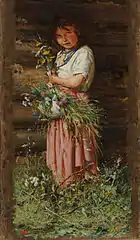 Fille avec des fleurs, 1883