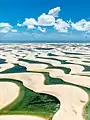 Parc national des Lençóis Maranhenses, dans le Maranhão.