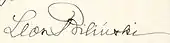 signature de Leon Biliński