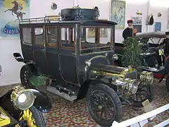 Léon Bollée 1904, 4 cylindres, 20 ch, 7 places, musée automobile de Vendée