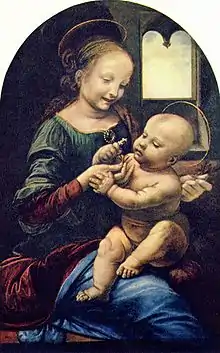 Léonard de Vinci, Madonna Benois, 1480.