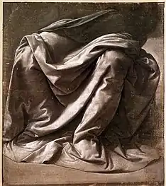 Léonard de Vinci,Draperie pour une figure assise.