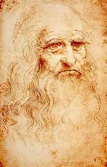 Autoportrait, Léonard de Vinci.
