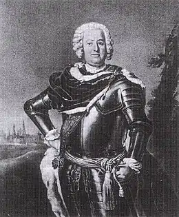 Léopold II d'Anhalt-Dessau, d'après Antoine Pesne, 1745;