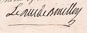 signature de Charles-Godefroy de La Tour d'Auvergne