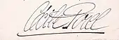 signature de Cécile Sorel