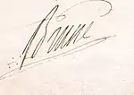 Signature de Guillaume Marie-Anne Brune