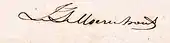 Signature de Jacques-Antoine Moerenhout