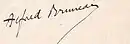 Signature de Alfred Bruneau